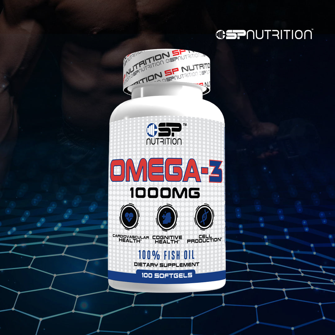 OMEGA 1000 – Omega-3 EPA & DHA Fish Oil, Free Fatty Acid Form for Fast Absorption – 100 Softgels