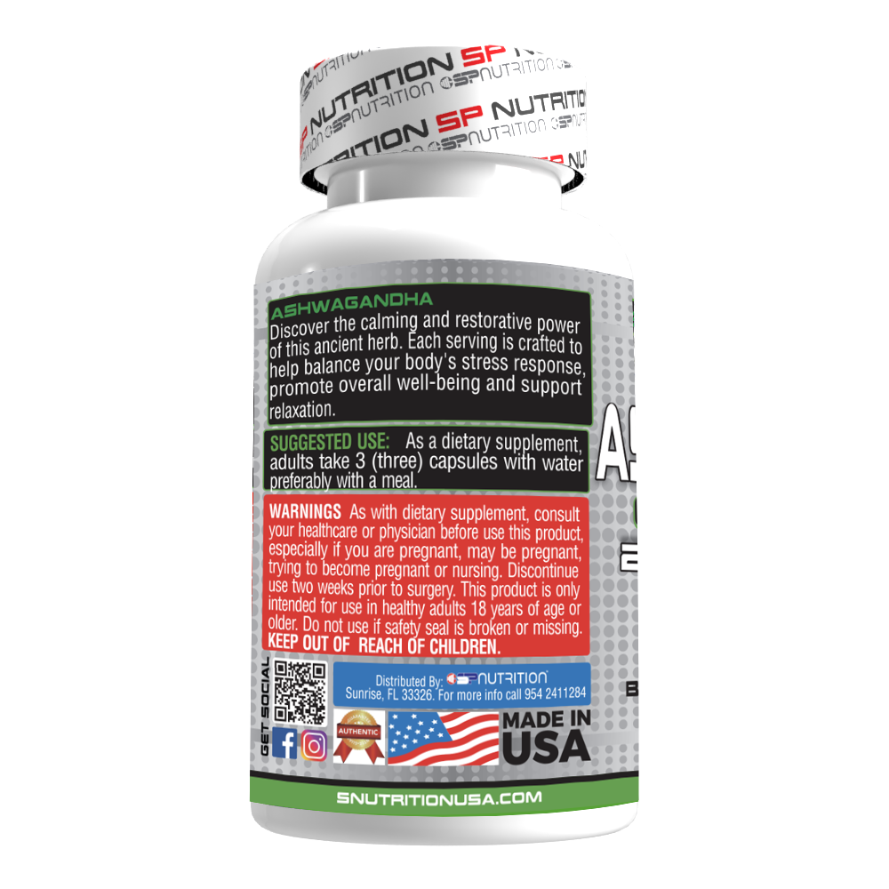 Ashwagandha 2100mg Capsules, Unlock Your Inner Calm & Boost Energy, Stress Relief, Focus & Endurance