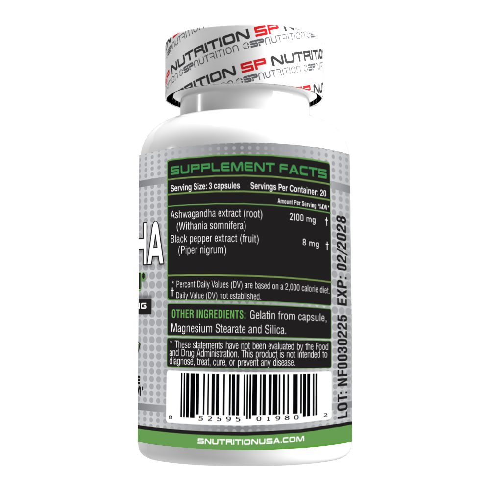 Ashwagandha 2100mg Capsules, Unlock Your Inner Calm & Boost Energy, Stress Relief, Focus & Endurance
