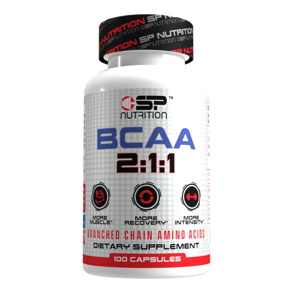 BCAA 2:1:1 Capsules – Muscle Recovery & Endurance Support – 750mg L-Leucine, 350mg L-Isoleucine & L-Valine – 100 Vegetarian Capsules