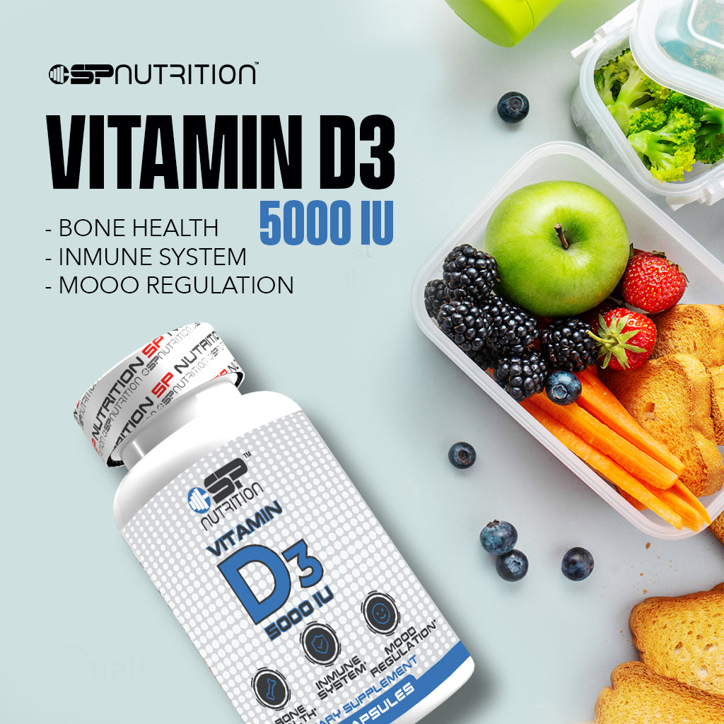 Vitamin D3 5000 IU Softgels – Support for Bone Health and Immune Function
