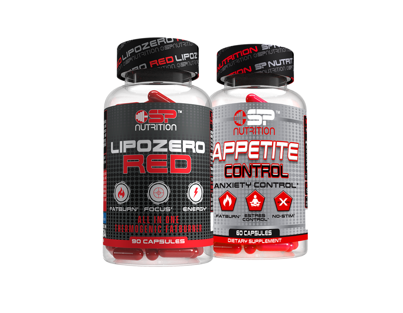 Lipozero Apettite Control + Lipozero Red 90 Capsules