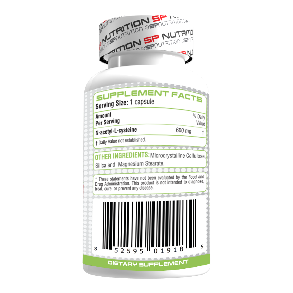 NAC (N-Acetyl L-Cysteine) – 100 Capsules | SP Nutrition