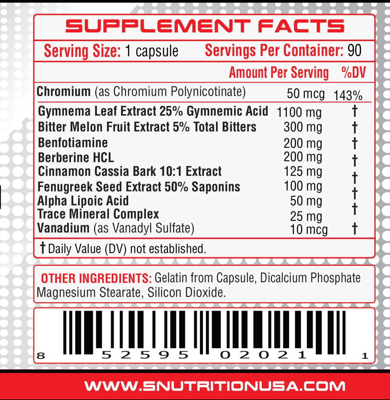 GLUCO-9 / 90 capsules, designed to help support healthy glucose absorption