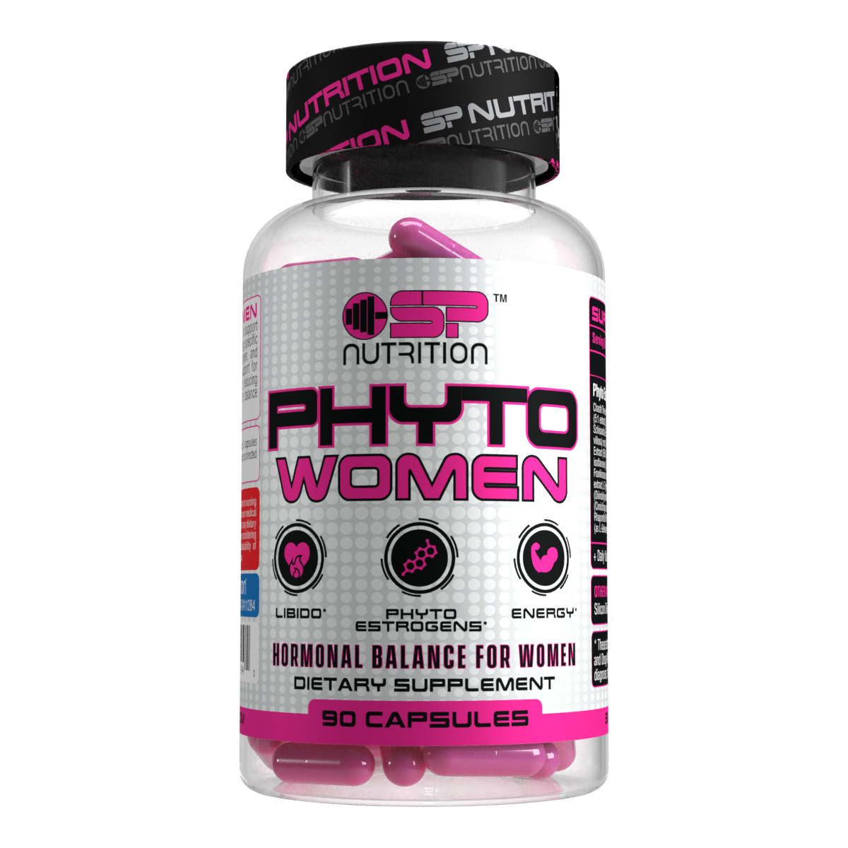 PHYTO WOMEN,  Helps Reduce Stress, Supports Energy, Alleviates Cramps, Bloating, Mood Swings, Hot Flashes & Night Sweats,90 Capsules