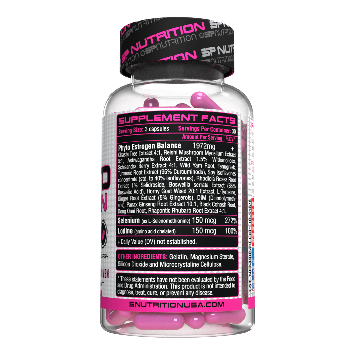 PHYTO WOMEN,  Helps Reduce Stress, Supports Energy, Alleviates Cramps, Bloating, Mood Swings, Hot Flashes & Night Sweats,90 Capsules