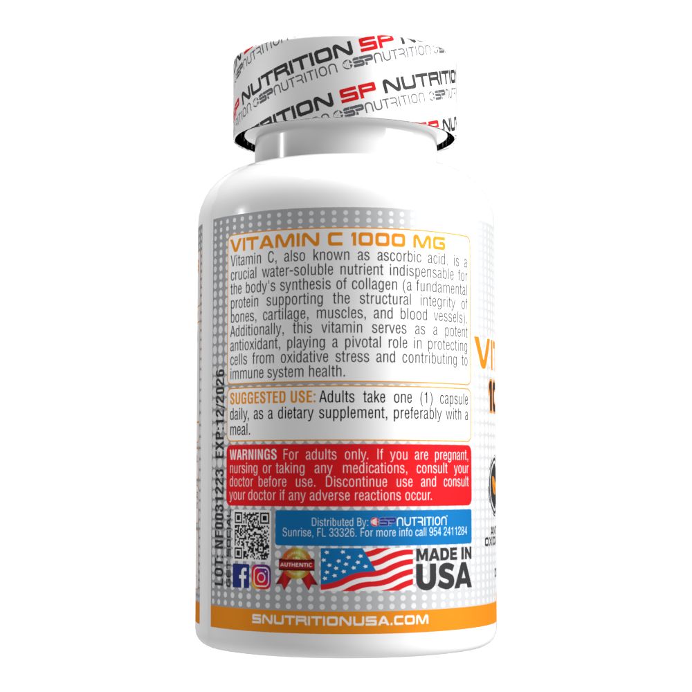 Vitamin C 1000 mg Capsules - Daily Immune Support