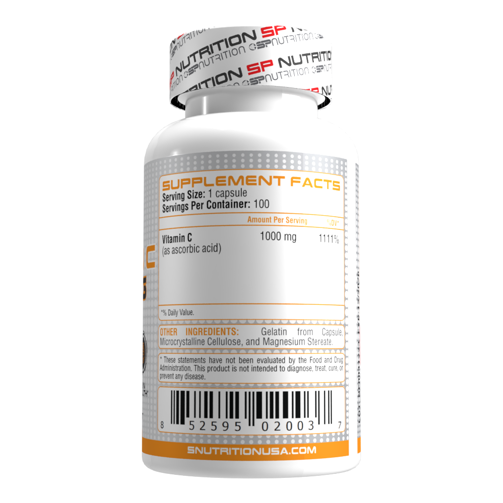 Vitamin C 1000 mg Capsules - Daily Immune Support