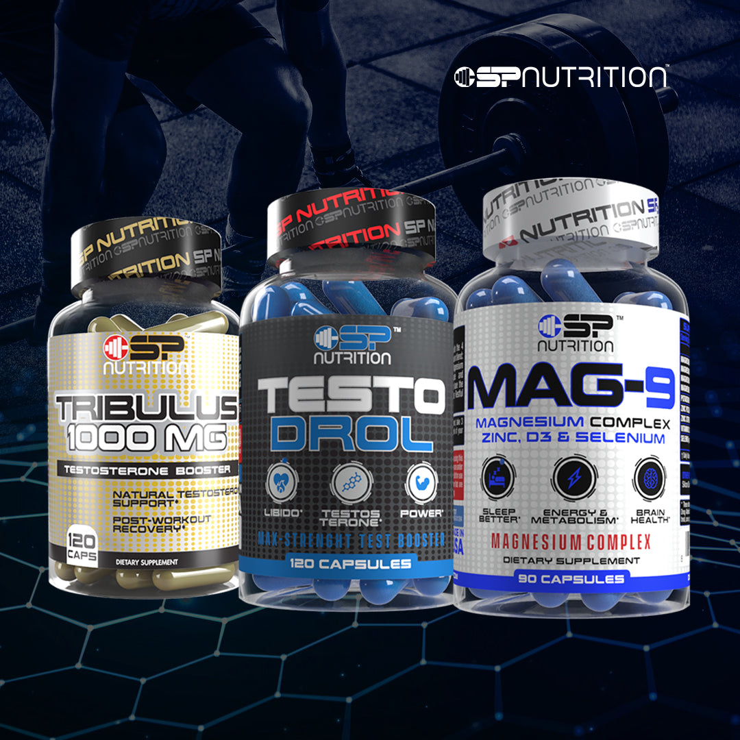 Tribulus + Testodrol + MAG-9 + NAD+ FREE – Male Vitality, Strength & Recovery System