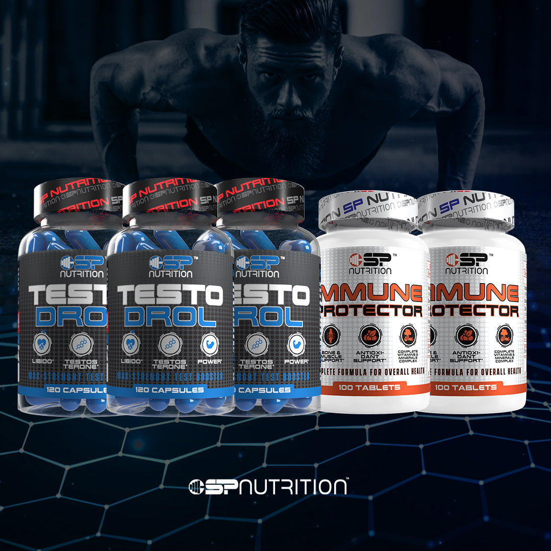 3 TESTODROL + 2 IMMUNE PROTECTOR – Combo Bestia Performance & Immune Support System