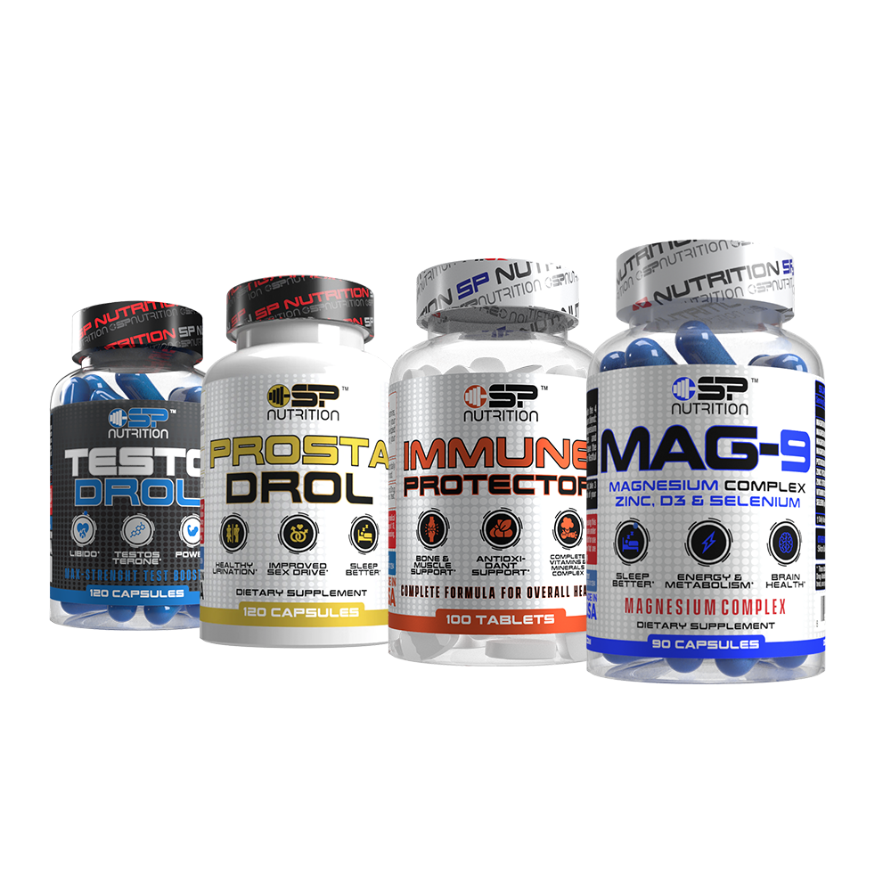 Testodrol + Prosta Drol + Immune Protector + MAG 9  + OMEGA 1000 FREE