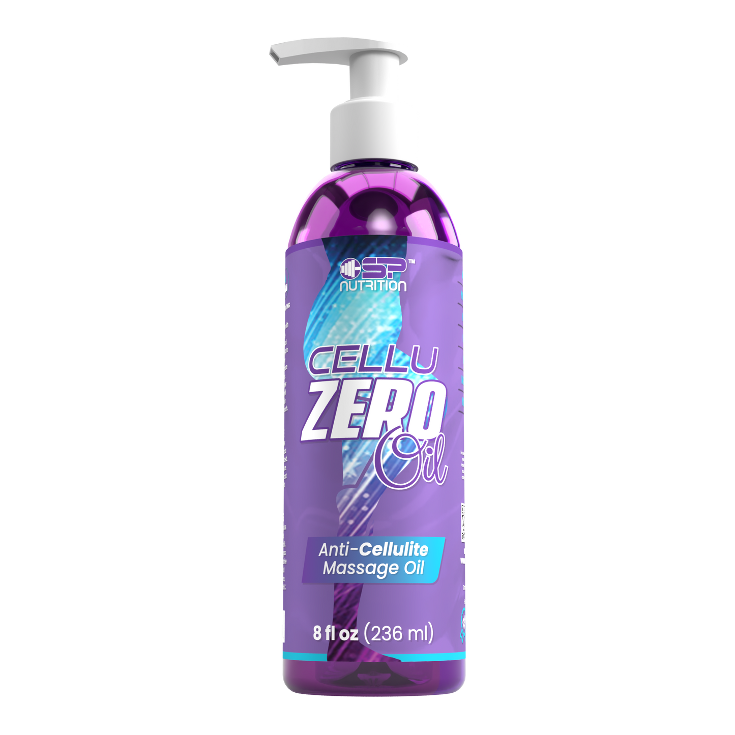 CELLUZERO OIL 8 onz, Anti Cellulite Massage Oil, Made with 100% Natural Oils.