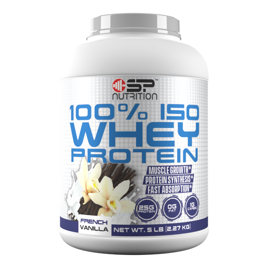 100% ISO WHEY PROTEIN 5 LBS, Hydrolyzed Protein Powder, 100% Whey Isolate Protein, 25g of Protein, 5.5g BCAAs, Gluten Free, Fast Absorbing, Easy Digesting,