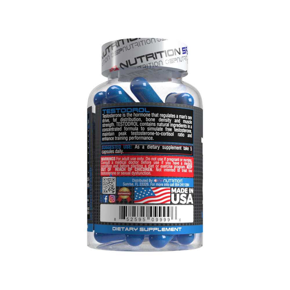 Testodrol + Amino 6000 + Creatine Monohydrate  + OMEGA 1000 FREE