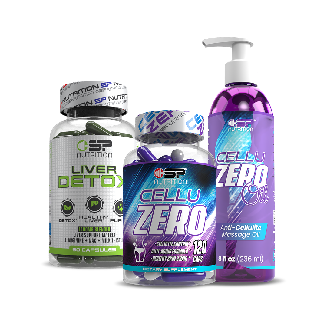 Celluzero + Celluzero Oil + Liver Detox + OMEGA 1000 FREE