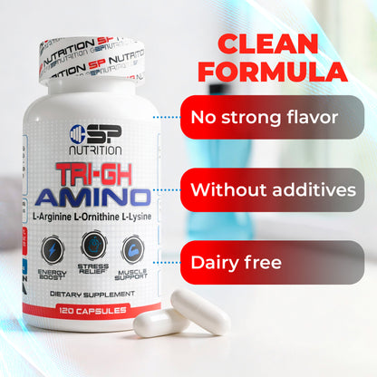 TRI-GH AMINO 120 Capsules – Advanced Growth & Vitality Support Formula