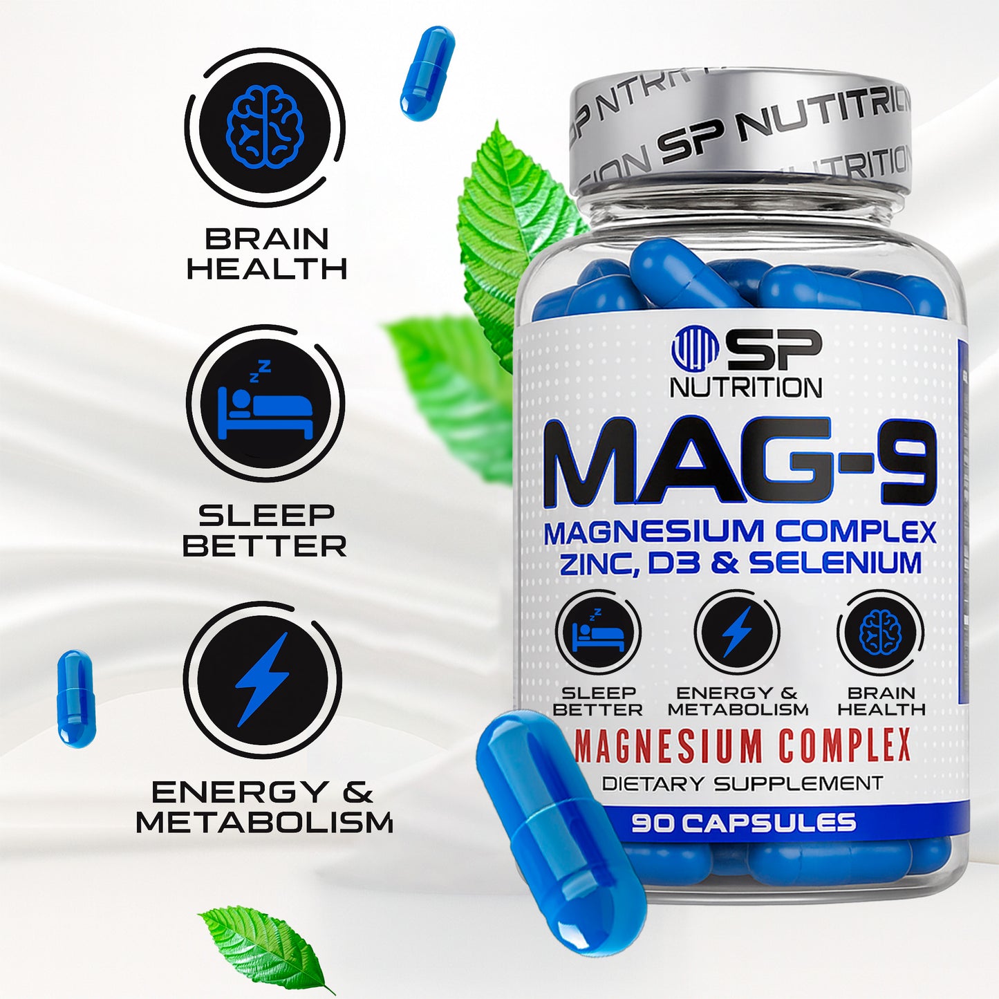 MAG-9 Triple Kit – Advanced Magnesium Complex (3 Bottles) – Muscle Relaxation, Sleep & Energy Support