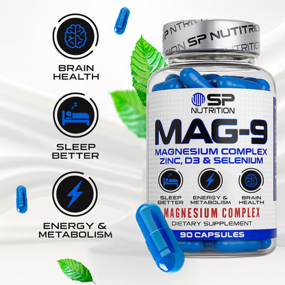 MAG-9 Triple Kit – Advanced Magnesium Complex (3 Bottles) – Muscle Relaxation, Sleep & Energy Support