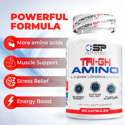 TRI-GH AMINO 120 Capsules – Advanced Growth & Vitality Support Formula