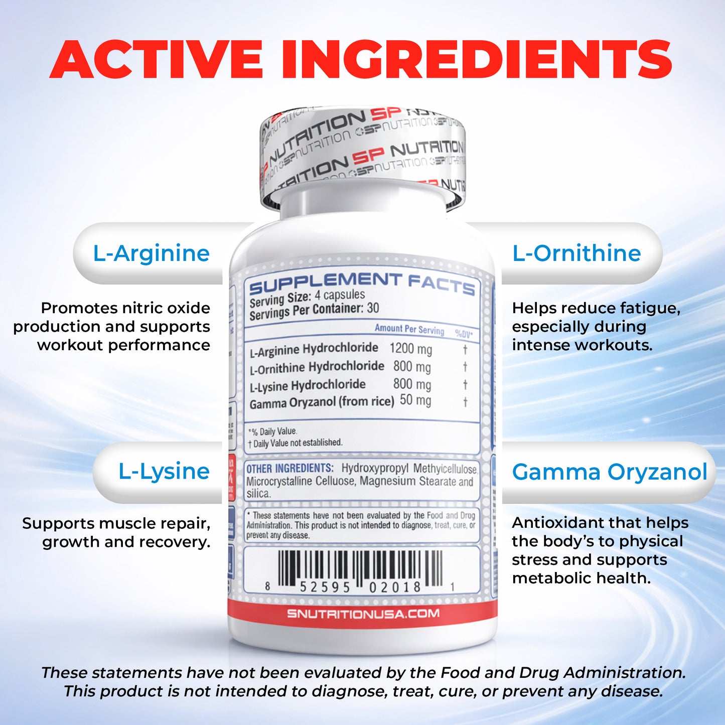 TRI-GH AMINO 120 Capsules – Advanced Growth & Vitality Support Formula