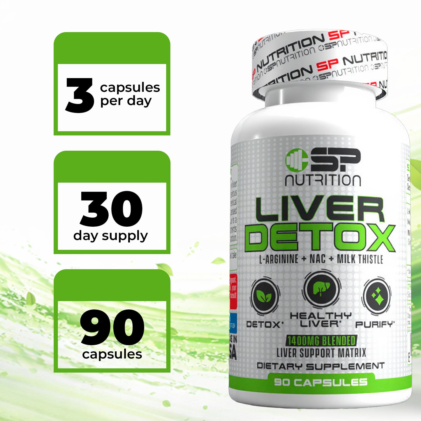 Liver Detox – Advanced Herbal & Antioxidant Liver Support, 90 Capsules