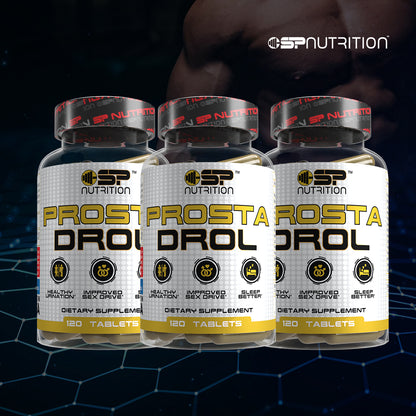 PROSTA DROL Triple Kit – Prostate Support for Men with Beta-Sitosterol (3 Bottles) – 120 Tablets Each