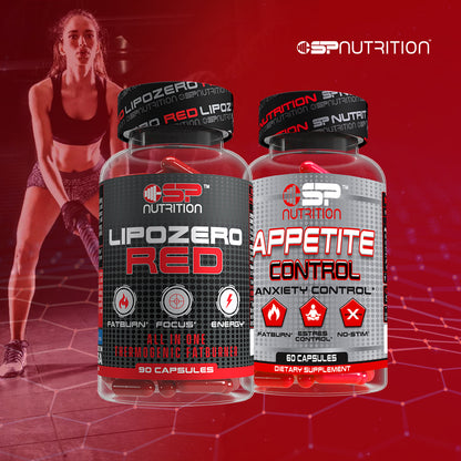 Appetite Control + Lipozero Red – Appetite Support, Metabolism & Weight Management System (90 Capsules)