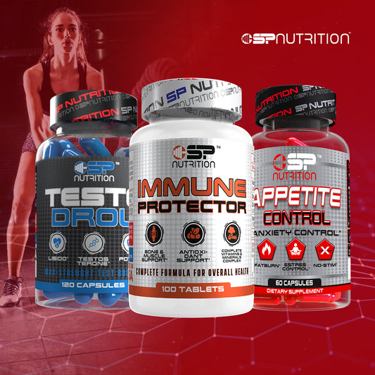 Testo Drol & Immune Protector + Lipozero Appetite Control + OMEGA 1000 FREE