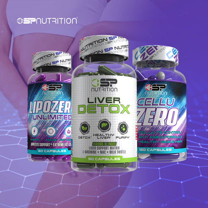 LIPOZERO + CELLUZERO + Liver Detox + OMEGA 1000 FREE – Total Sculpting, Fat Metabolism & Body Detox System