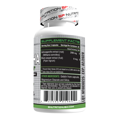 Ashwagandha 2100mg Capsules – Stress Relief, Energy, Focus & Endurance Support