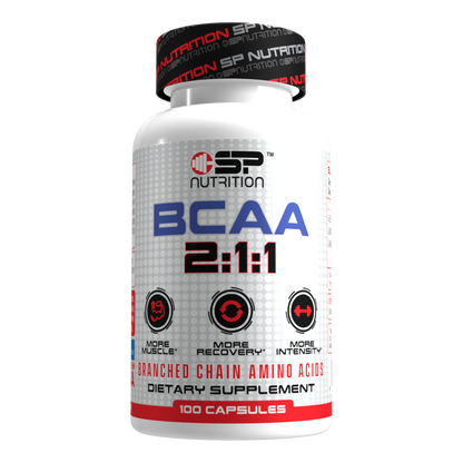 BCAA 2:1:1 Capsules – Muscle Recovery & Endurance Support – 750mg L-Leucine, 350mg L-Isoleucine & L-Valine – 100 Vegetarian Capsules