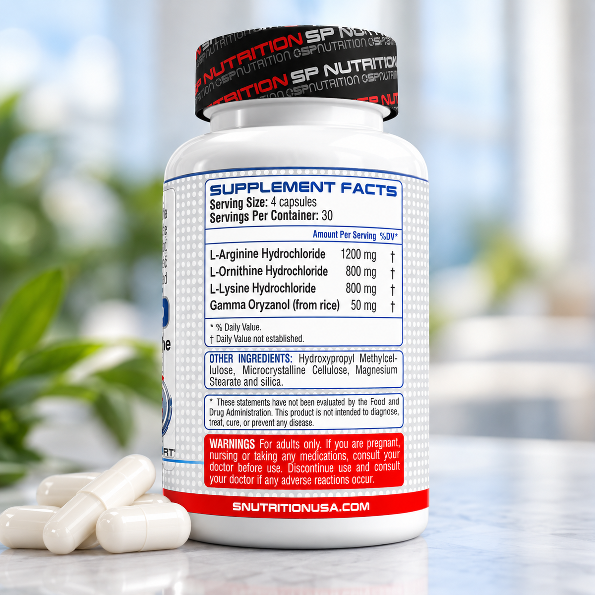 TRI-GH AMINO – Amino Acid Complex with Gamma Oryzanol | 120 Capsules