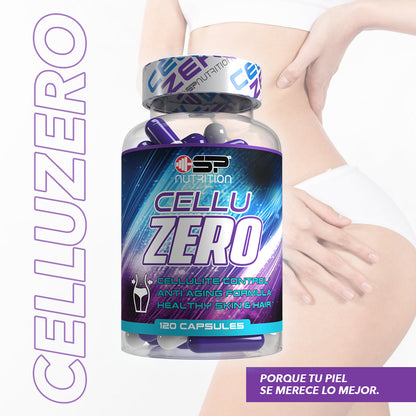CELLUZERO 120 CAPSULES, Anti-Cellulite Formula Improves Skin for Better Appearance WALMART