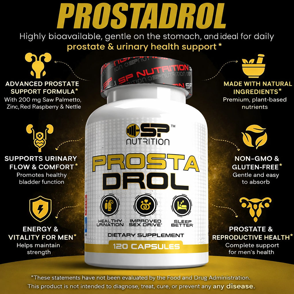 ProstaDrol + TestoDrol + Immune Protector + OMEGA 1000 FREE – Male Vitality, Prostate & Immune Support System