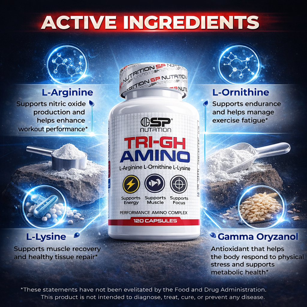 TRI-GH AMINO 120 Capsules – Advanced Growth & Vitality Support Formula