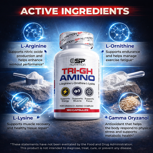 TRI-GH AMINO 120 Capsules – Advanced Growth & Vitality Support Formula