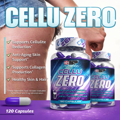 CELLUZERO 120 CAPSULES, Anti-Cellulite Formula Improves Skin for Better Appearance WALMART