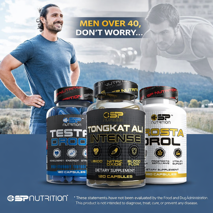 Shilajit Fulvic Acid 1000 + TestoDrol + Tongkat Ali Intense + OMEGA 1000 FREE – Male Vitality, Energy & Performance System