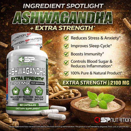 Ashwagandha 2100mg Capsules – Stress Relief, Energy, Focus & Endurance Support