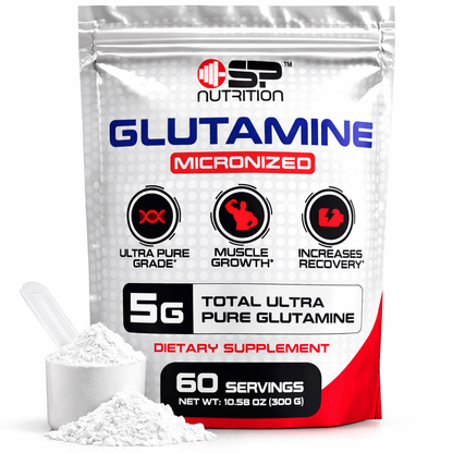 Micronized L-Glutamine Powder – 300g | Muscle Recovery, Immune & Gut Support | 60 Servings