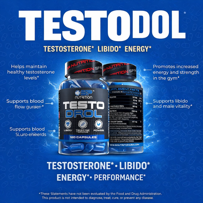 Testodrol 120 cps – Maximum Strength Testosterone Support & Performance Formula