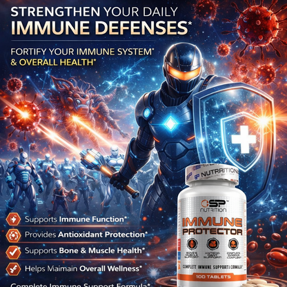 Immune Protector – Immune Support with Vitamin C, Zinc, Vitamin D & Bovine Colostrum – 100 Tablets