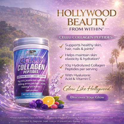 Cellu Collagen Peptides – Hydrolyzed Collagen for Skin Elasticity, Joint Support & Beauty Wellness