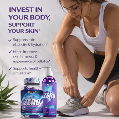 CELLUZERO + CELLUZERO OIL – Complete Anti-Cellulite & Skin Firming System