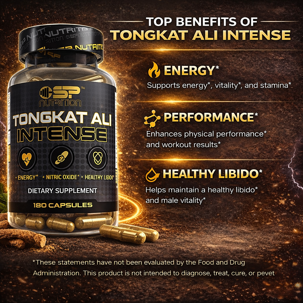TONGKAT ALI INTENSE for Men (Longjack) Eurycoma Longifolia, 120 Capsules - Men's Health Support 15-in-1