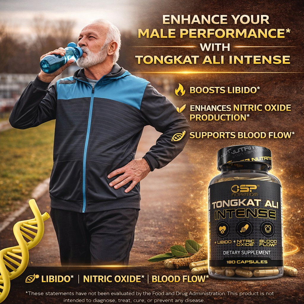 TONGKAT ALI INTENSE for Men (Longjack) Eurycoma Longifolia, 120 Capsules - Men's Health Support 15-in-1