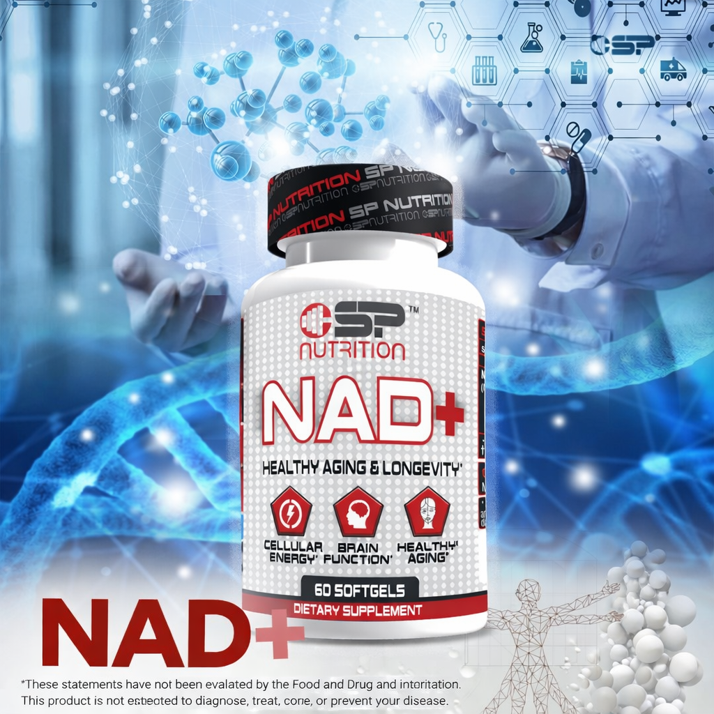 NAD+ 1000 mg | Cellular Energy, Brain & Healthy Aging Support | 60 Softgels | Premium NAD Supplement