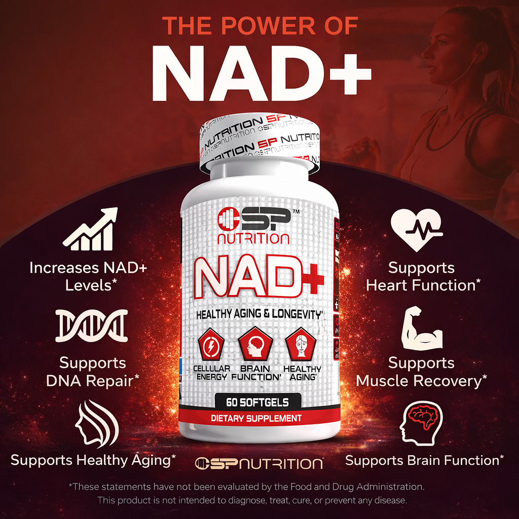 NAD+ 1000 mg | Cellular Energy, Brain & Healthy Aging Support | 60 Softgels | Premium NAD Supplement