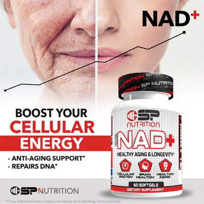 NAD+ 1000 mg | Cellular Energy, Brain & Healthy Aging Support | 60 Softgels | Premium NAD Supplement