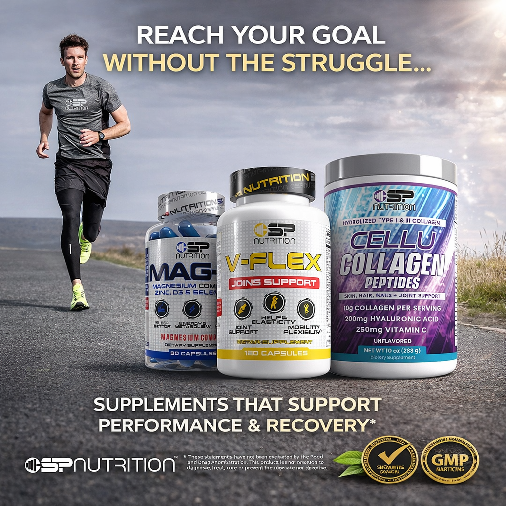 V-FLEX + Cellu Collagen + MAG-9 + OMEGA 1000 FREE – Joint, Skin & Recovery Support System